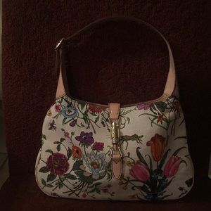 Gucci floral shoulder bag